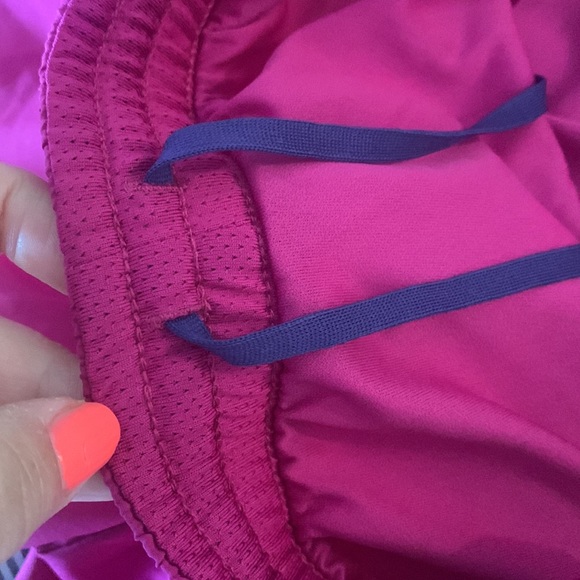 Nike Dri-Fit Running shorts large EUC purple and orange - Picture 5 of 8